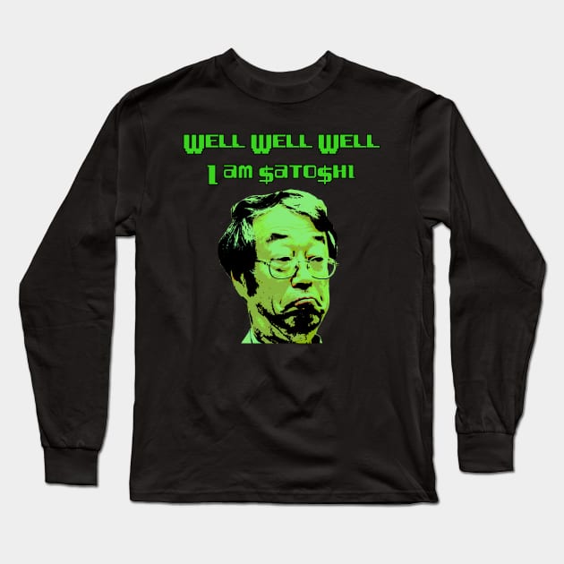 Satoshi nakamoto Long Sleeve T-Shirt by Philippians413